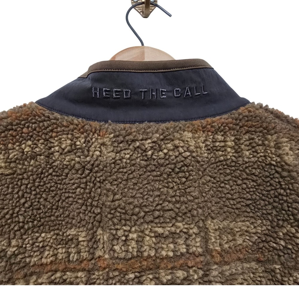 Howler Brothers Chisos Fleece Vest Mens Brown Size Large Full Zip Gilet - Picture 5 of 9